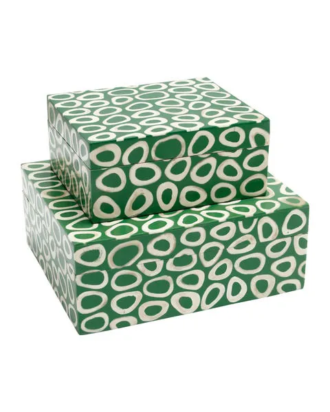 Product Image 1 for Ovoid Box, Set of 2 from Currey & Company