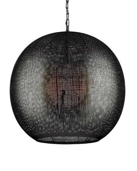 Product Image 1 for Buckram Orb Pendant from Currey & Company
