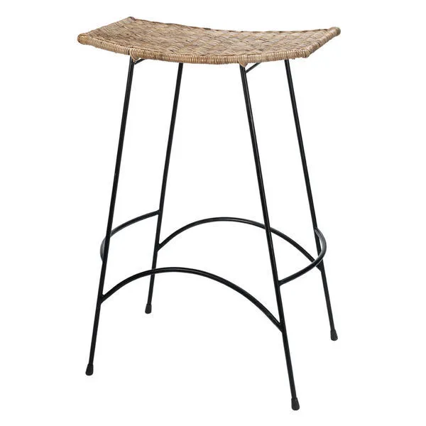 Product Image 1 for Wing Bar Stool Rattan Steel from Jamie Young