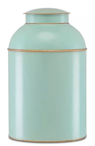 Product Image 1 for London Pale Blue Tea Box from Currey & Company