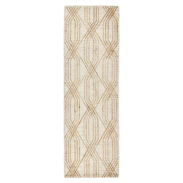 Product Image 1 for Tustin 2.6'x8' Indoor Jute Blend Handwoven Geometric Ivory Area Rug Runner from Classic Home Furnishings