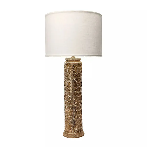 Product Image 1 for Fluer De Lis 1 Light Table Lamp In Aged Stone from Elk Home