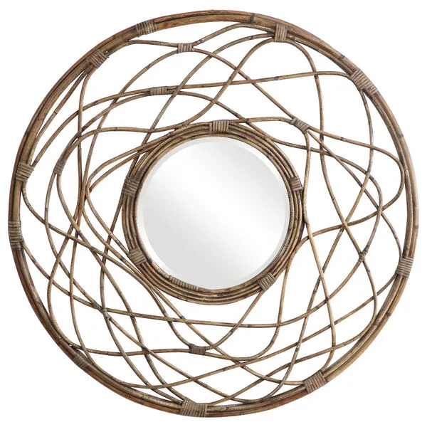 Product Image 3 for Uttermost Samudra Round Rattan Mirror from Uttermost
