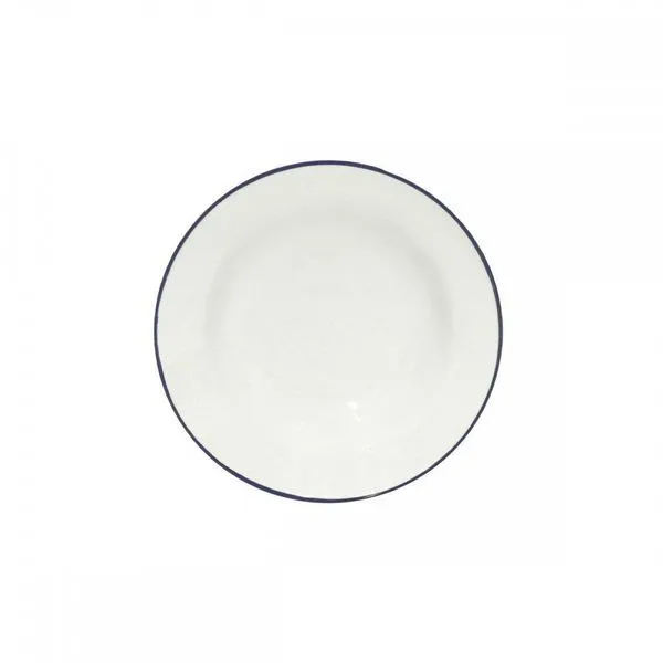 Product Image 1 for Beja Ceramic Stoneware Plate, Set of 6 - White & Blue from Costa Nova