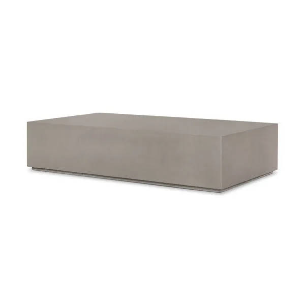 Product Image 1 for Otero Gray Concrete Outdoor Rectangular Coffee Table from Four Hands