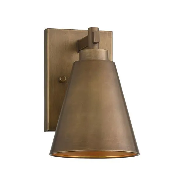 Product Image 1 for Ryder 1-Light Outdoor Wall Lantern in Atlas Bronze from Savoy House 