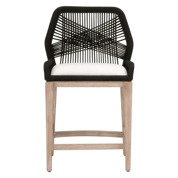 Product Image 1 for Loom Mahogany Black Counter Stool from Essentials for Living