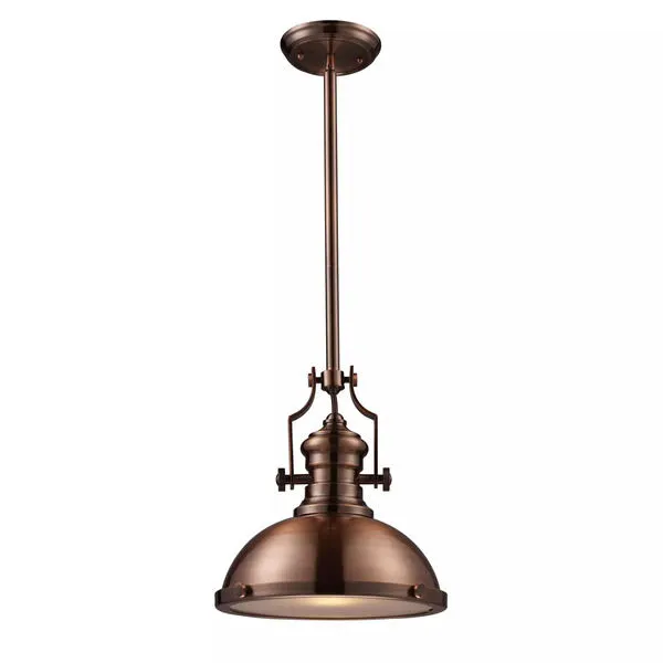 Product Image 1 for Chadwick 1 Light Pendant In Antique Copper  from Elk Lighting