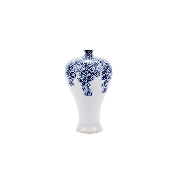 Product Image 1 for Blue & White Driftting Cloud Plum Vase from Legend of Asia