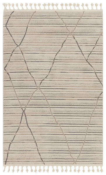 Product Image 1 for Sachi Moroccan Trellis Ivory/ Gray Rug - 5' x 7' from Jaipur 