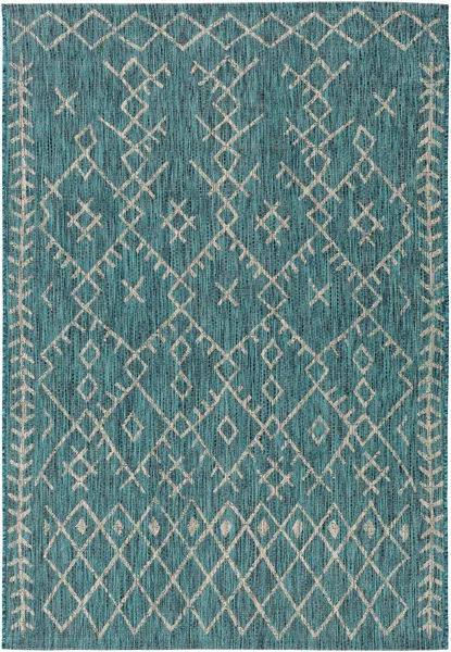Product Image 5 for Eagean Aqua / White Indoor / Outdoor Rug from Surya