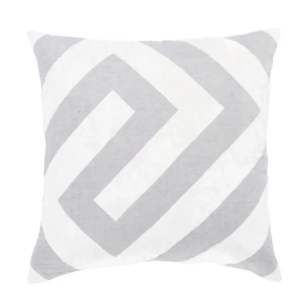 Product Image 1 for Hopi Silver/ White Geometric  Throw Pillow 22 inch by Nikki Chu from Jaipur 