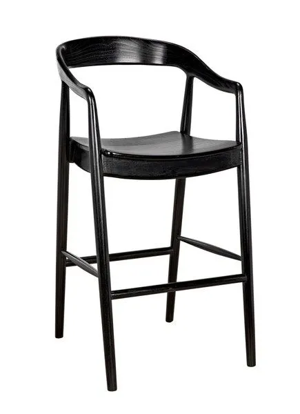 Product Image 3 for Remo Charcoal Black Bar Chair from Noir