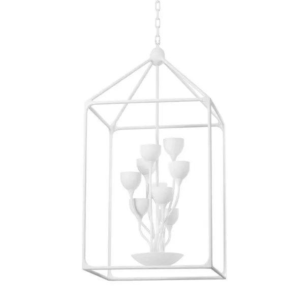 Product Image 1 for Westwood Gesso White 12-Light Lantern from Troy Lighting