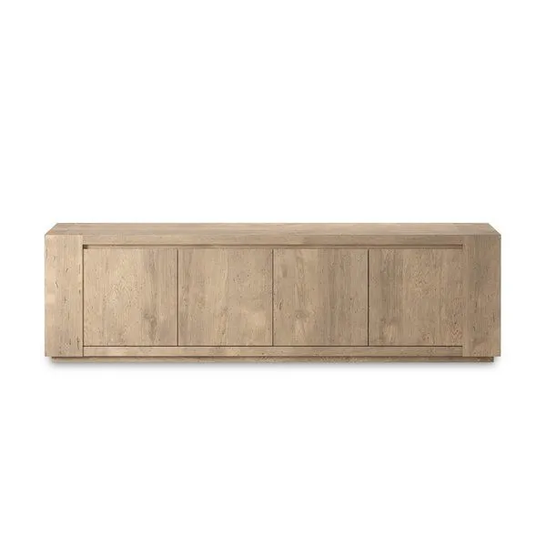 Product Image 1 for Abaso Whitewash Rustic Oak Media Console from Four Hands