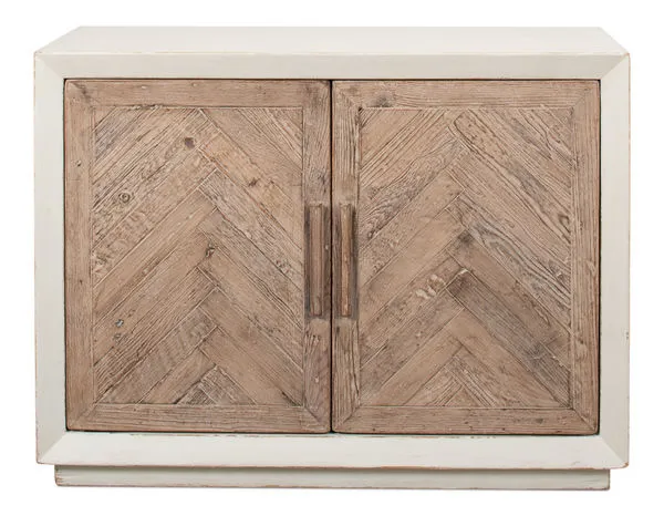 Product Image 2 for Hollis 2 Door Commode  Antique White from Sarreid Ltd.
