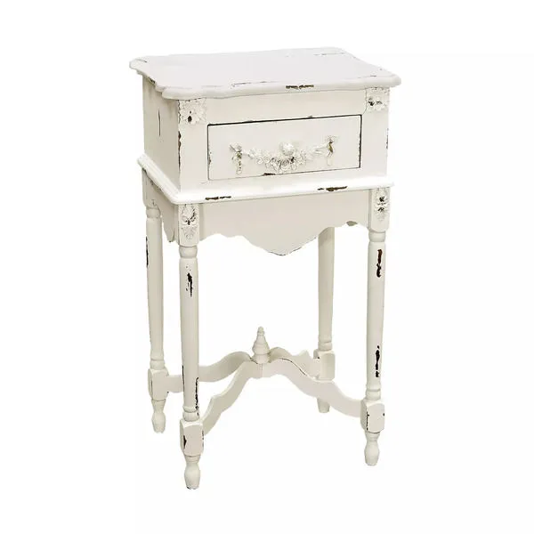 Product Image 1 for White Milkpaint Side Table from Elk Home