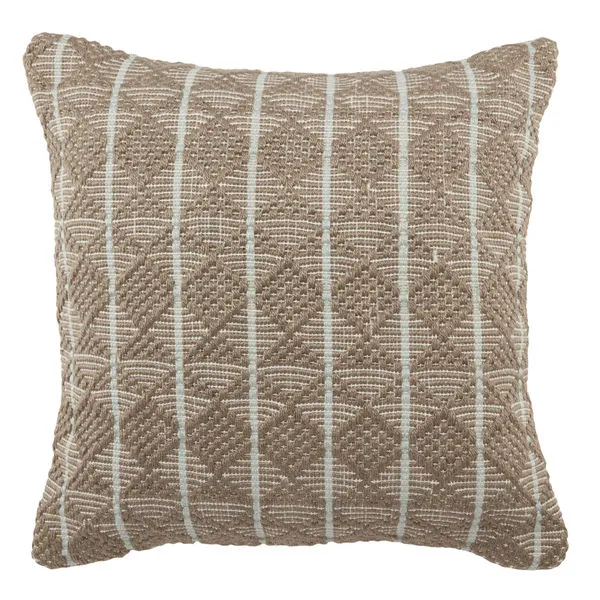 Product Image 1 for Lindy Indoor/ Outdoor Gray/ Light Blue Geometric Pillow from Jaipur