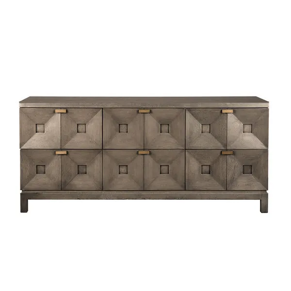 Product Image 1 for Greige Walnut Musashi 6 Drawer Console from Noir