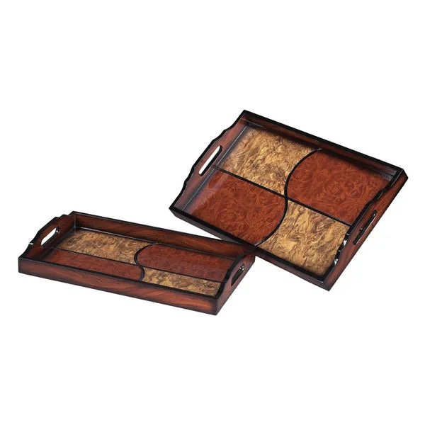 Product Image 1 for Set Of 2 Quartered Trays from Elk Home