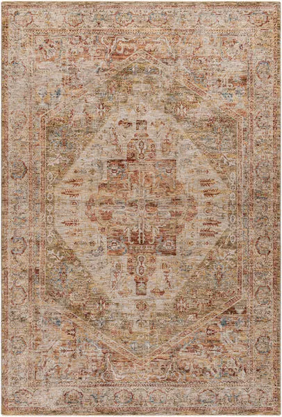Product Image 1 for Naila Vintage-Inspired Woven Rust / Tan Rug - 6'7" x 9'6" from Surya