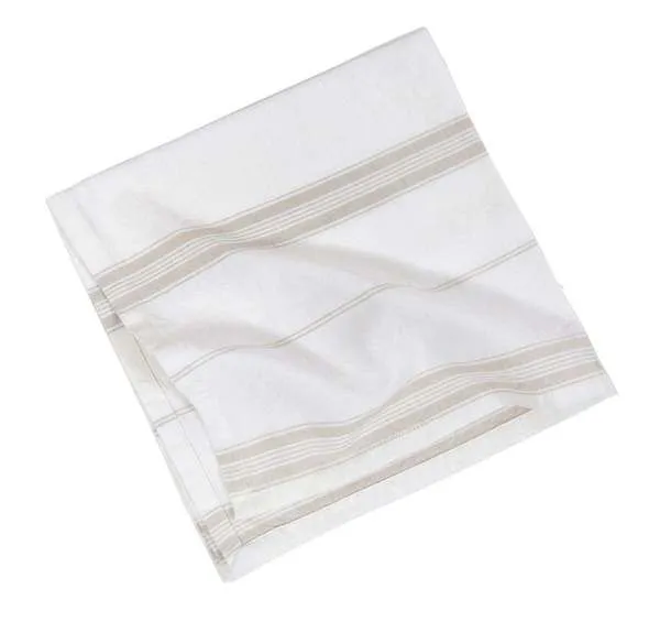 Product Image 1 for Cambria Striped Cotton Napkins, Set of 4 - Natural from Pom Pom at Home
