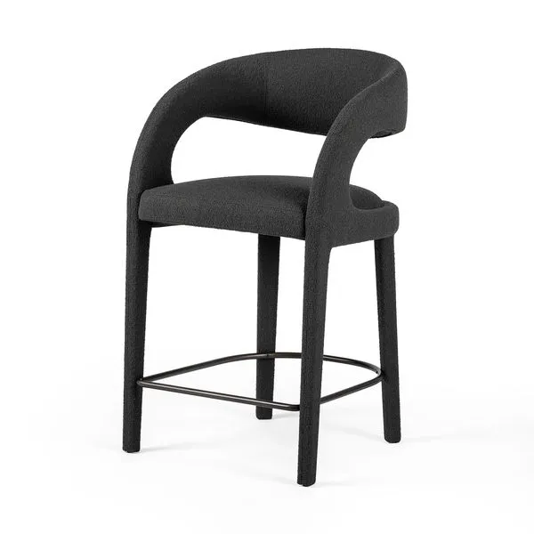 Product Image 1 for Hawkins Charcoal Fiqa Boucle Counter Stool from Four Hands