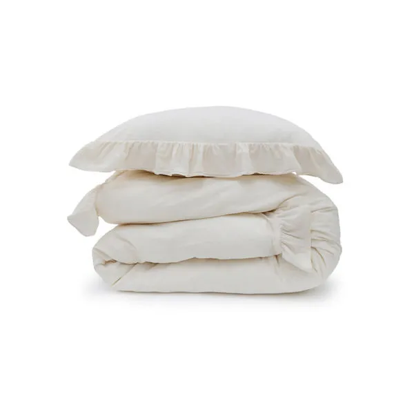 Product Image 2 for Rowan Crinkled Cotton Duvet Set from Pom Pom at Home
