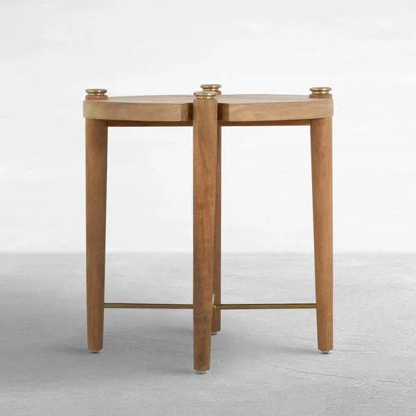 Product Image 1 for QS Pacifica End Table, Natural Teak from Summer Classics