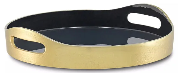 Product Image 3 for Riya Navy Tray from Currey & Company