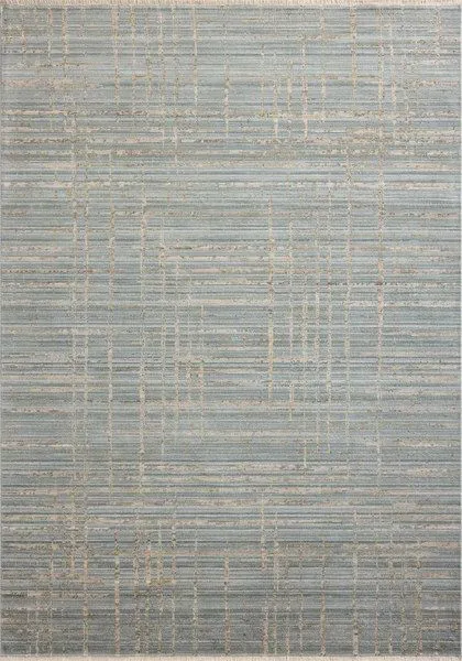 Wade Spa Sand Rug with abstract modern linear motifs in saturated earth tones and distressed effect, power-loomed polyester