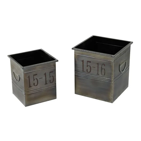 Product Image 1 for Set Of 2 Industrial Planters from Elk Home