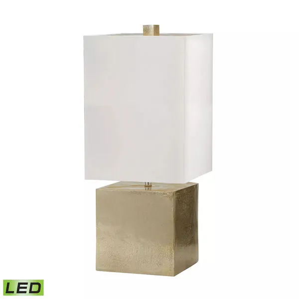 Product Image 1 for Cement Cube Table Lamp In Gold from Elk Home