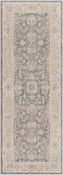 Product Image 1 for Avant Global-Inspired Wool Charcoal / Beige Rug - 2'7" x 7'3" from Surya