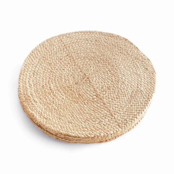 Product Image 1 for Jute Coil Round Placemats, Set Of 8 from Napa Home And Garden
