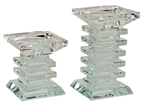 Product Image 1 for Hestia Decorative Crystal Candle Holder, Set Of 2 from Noir