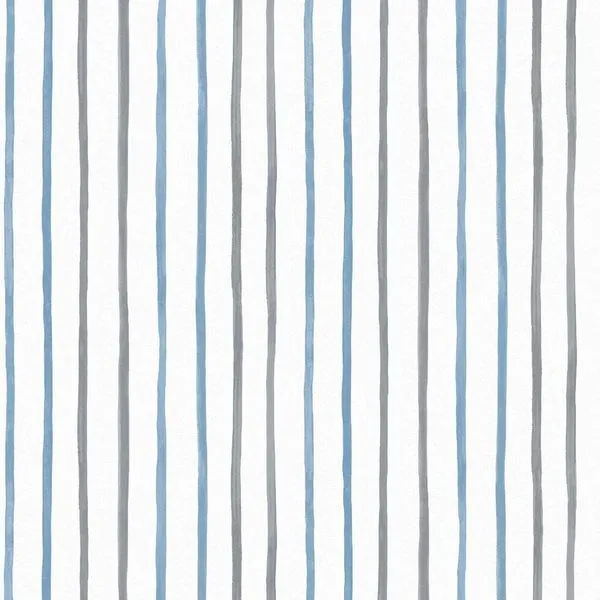 Product Image 1 for Laura Ashley Painterly Stripe Blue Removable Wallpaper from Graham & Brown