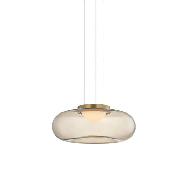 Product Image 1 for Opalesce Modern Brass Pendant from Sonneman