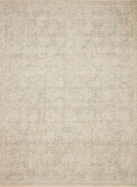 Full top-down view of the rug showing the intricate tonal pattern and overall size on a plain background