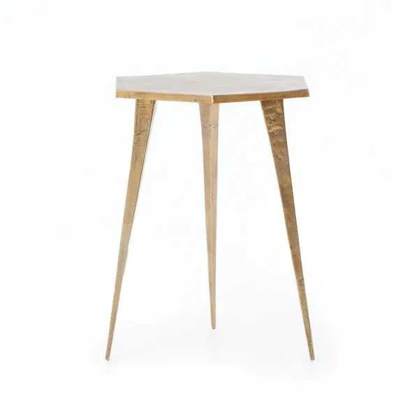 Product Image 2 for Hex End Table Raw Brass from Four Hands