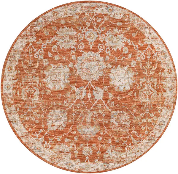 Product Image 1 for Avant Garde Woven Brick Red / Olive Rug - 6'7" Round from Surya