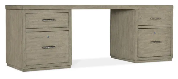 Product Image 1 for Linville Falls Oak Veneer 84" Desk with Two Files from Hooker Furniture