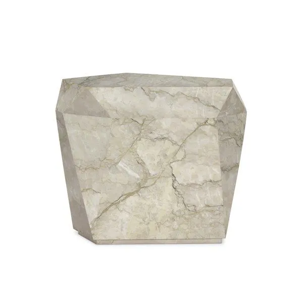 Product Image 1 for Basett Sage Green Marble End Table from Four Hands