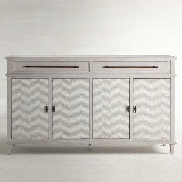 Product Image 1 for Isaac Wood Ribbed Long Cabinet from Gabby