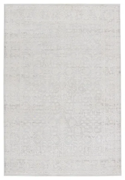 Product Image 4 for Riella Floral Light Gray/ Cream Rug from Jaipur 