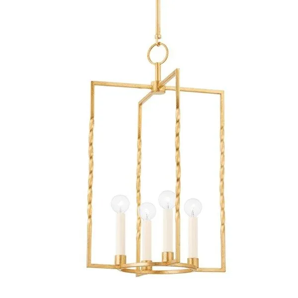 Product Image 1 for Adelaide 4-Light Large Modern Gold Lantern from Mitzi