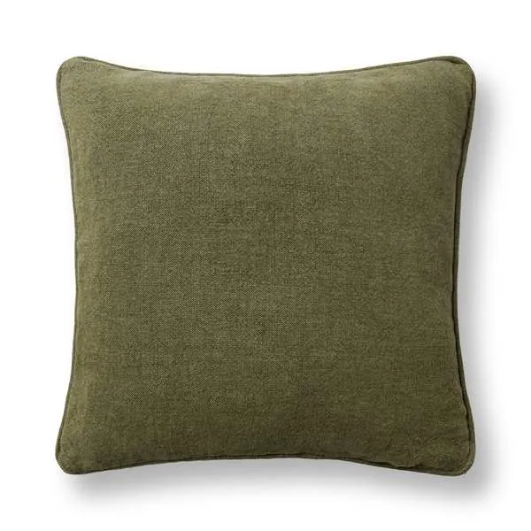 Product Image 1 for Bedford Olive Green Linen Fabric Throw Pillow from Classic Home