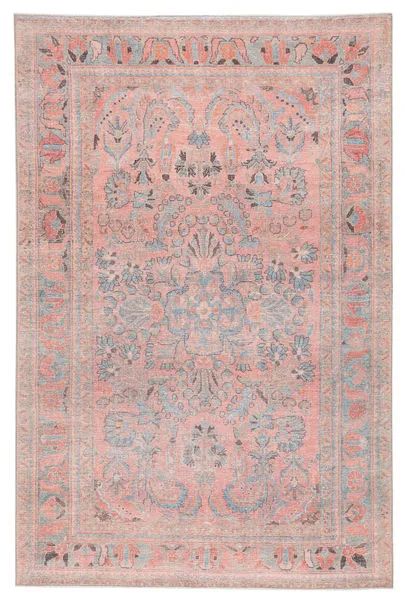 Product Image 9 for Pippa Medallion Pink / Light Blue Runner Rug from Jaipur