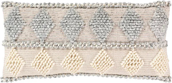 Product Image 1 for Anders Light Gray Lumbar Pillow from Surya