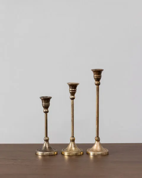 Product Image 3 for Ellington 10" Antique Brass Candlestick from BIDKHome